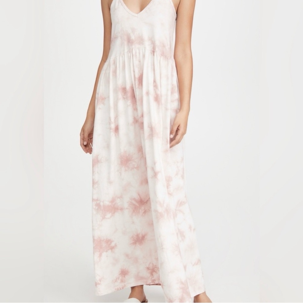 Z Supply Pink Hazy Cloud Print Maxi Dress